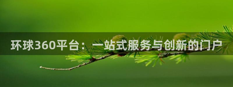 bbin视讯4平台注册：环球360平台：一站式服务与创新的门户