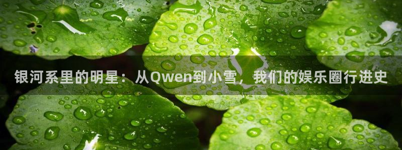 bbin视讯平台开户链接：银河系里的明星：从Qwen到小雪，我们的娱乐圈行进史