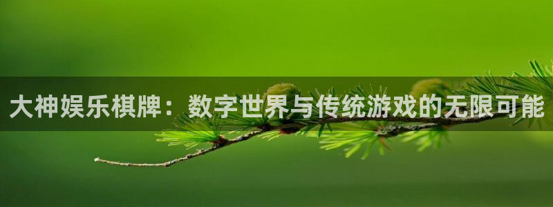 bbin视讯游戏官网平台：大神娱乐棋牌：数字世界与传统游戏的无限可能