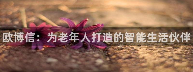 bbin视讯体育凯捷代理注册：欧博信：为老年人打造的智能生活伙伴