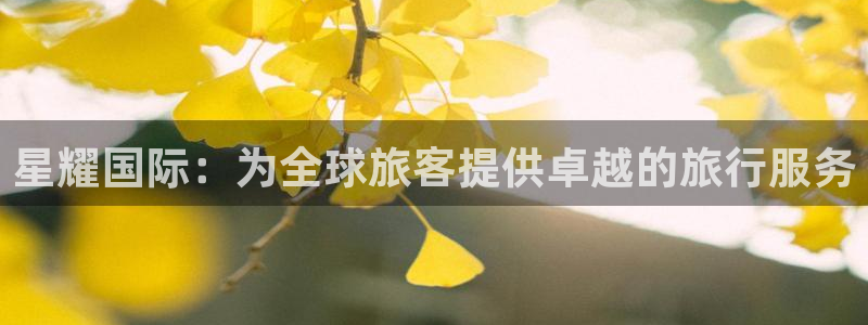 bbin视讯.ccmpc登录：星耀国际：为全球旅客提供卓越的旅行服务