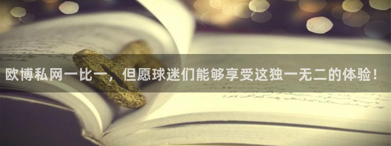 bbin视讯平台官方入口下载：欧博私网一比一，但愿球迷们能够享受这独一无二的体验！