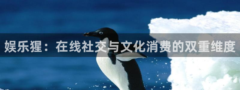 bbin视讯游戏官网入口：娱乐猩：在线社交与文化消费的双重维度